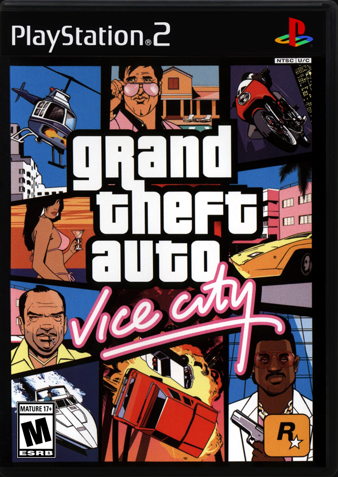 

Grand Theft Auto Vice City PS2 Case

