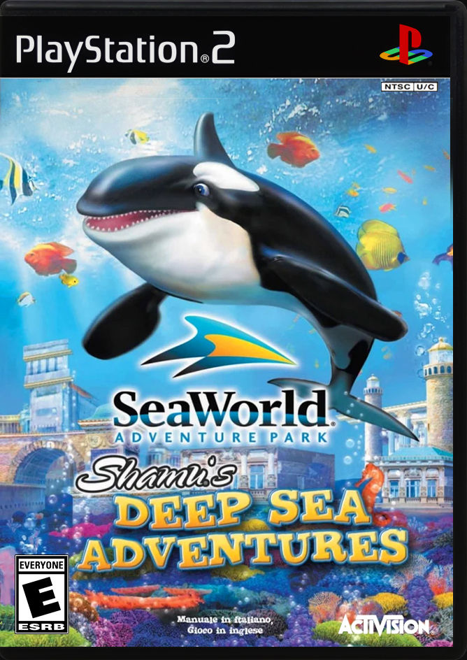 

SeaWorld Adventure Parks Shamus Deep Sea Adventures PS2 Case

