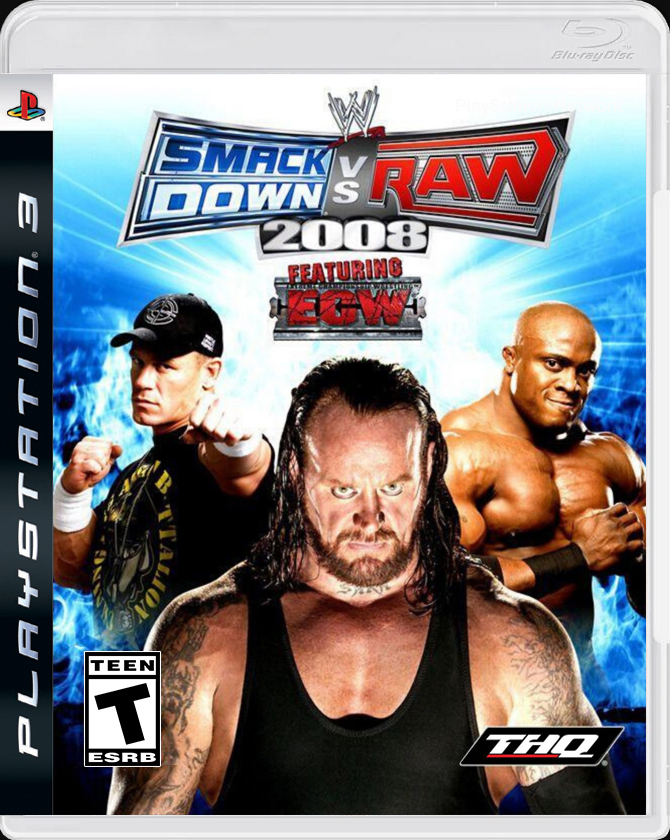 

WWE SmackDown vs. Raw 2008 PS3 Case

