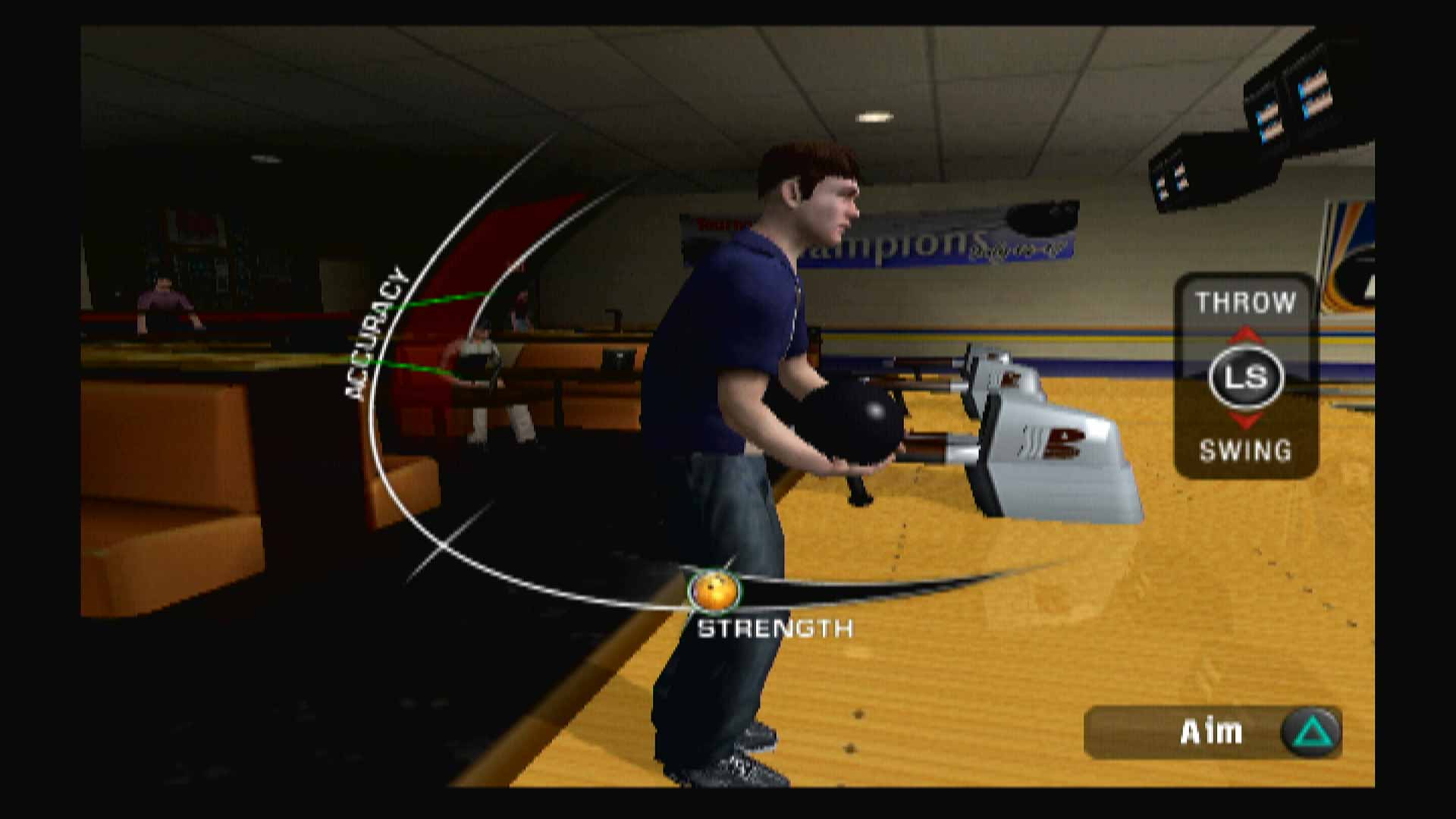 Brunswick Pro Bowling PS2 srreangth accuracy