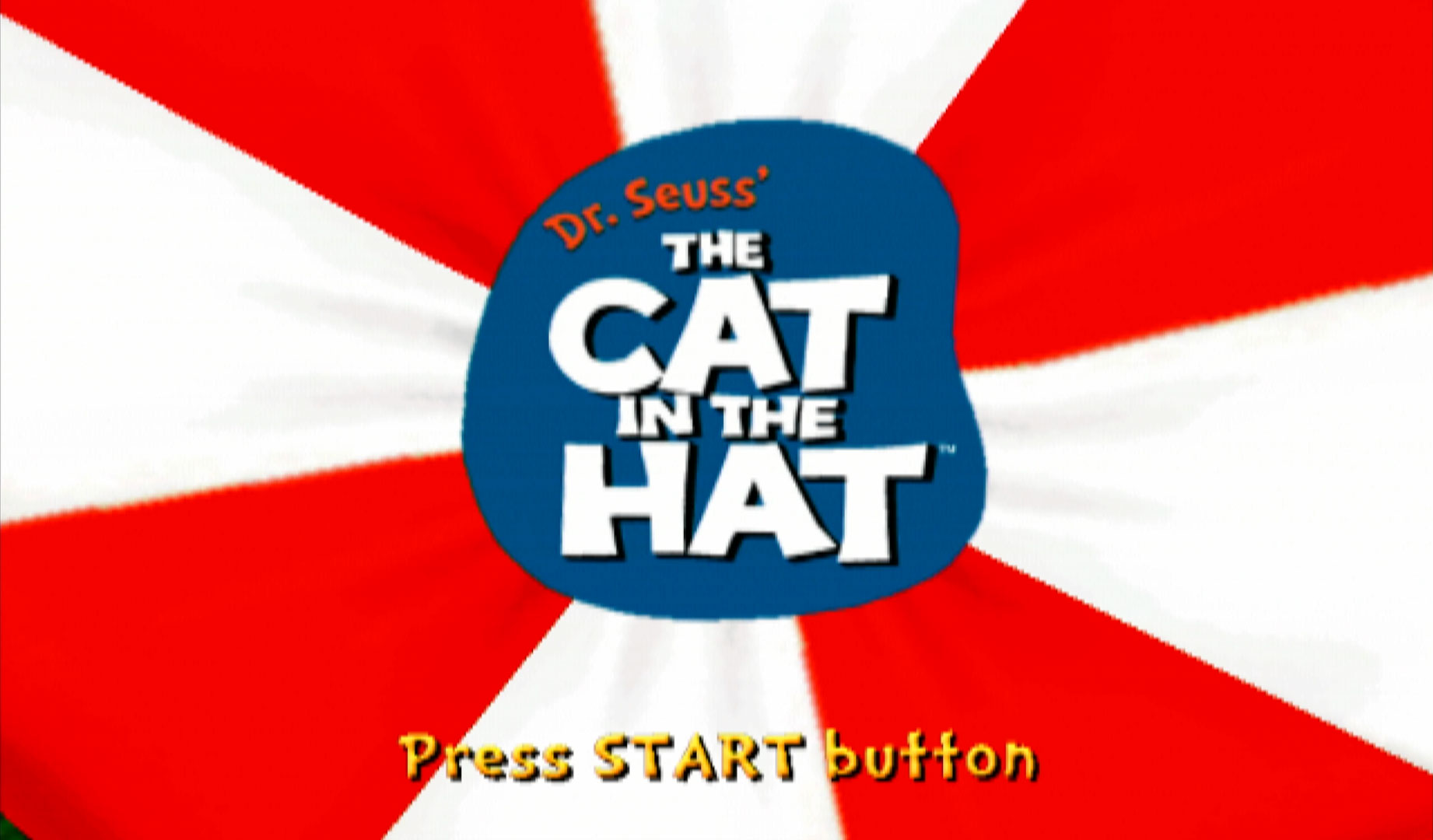 Cat In The Hat PS2 title screen