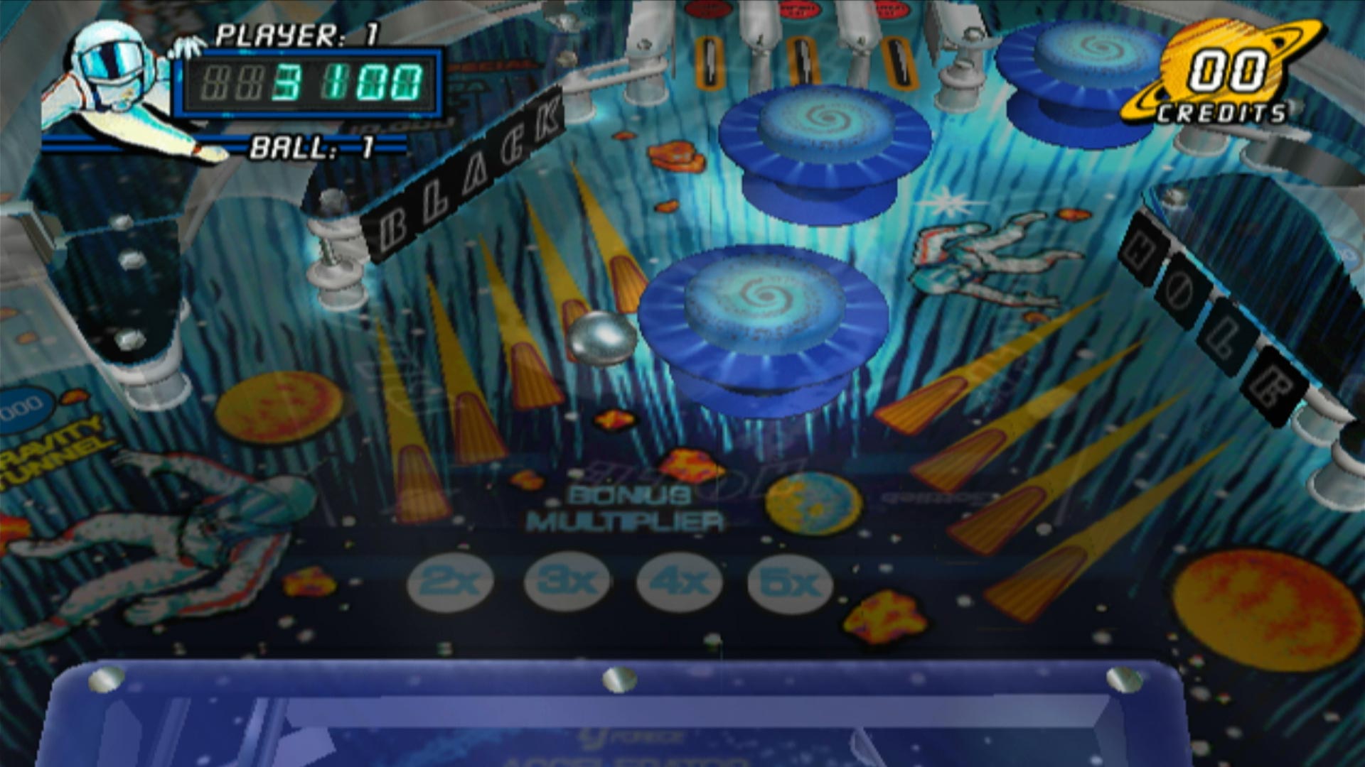 Pinball Hall of Fame The Gottlieb Collection PS2 black hole