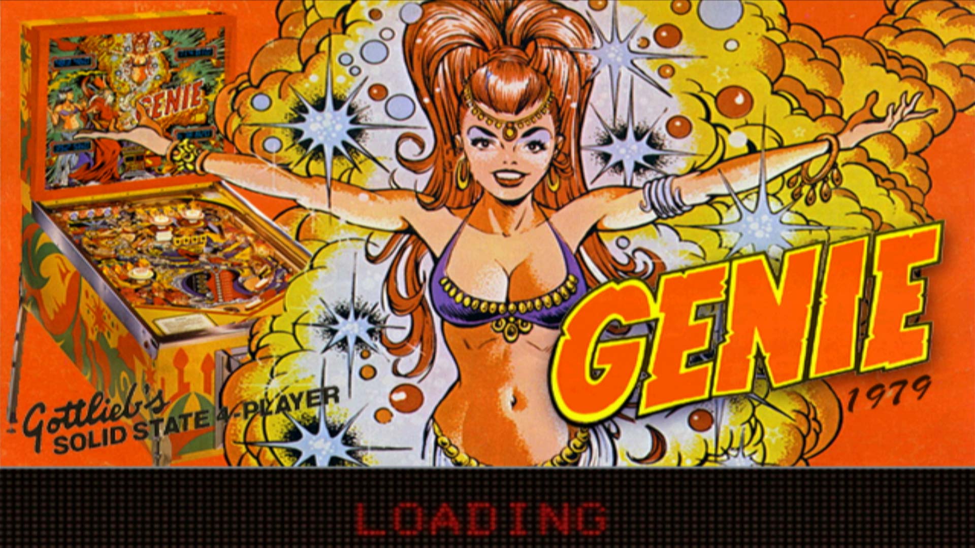 Pinball Hall of Fame The Gottlieb Collection PS2 genie billboard