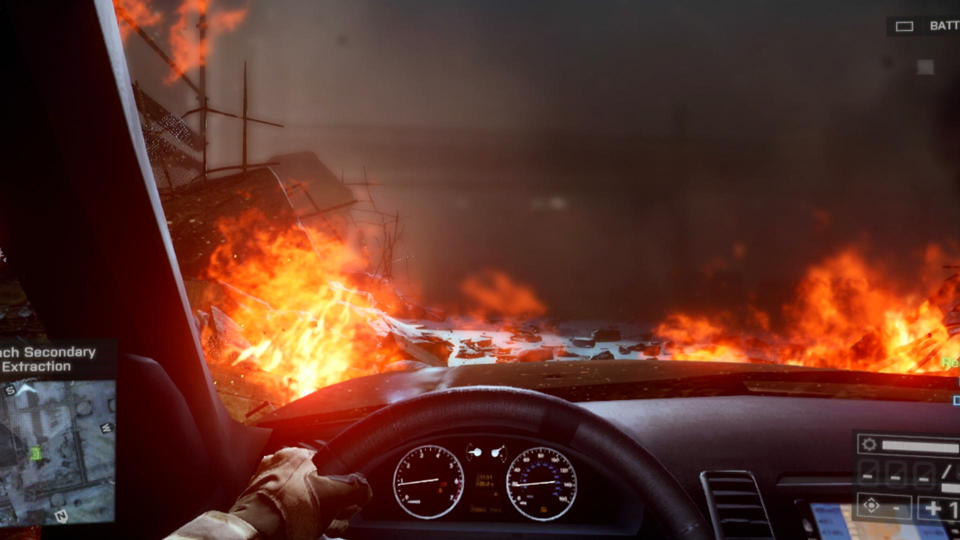 Battlefield 4 PS3 driving car
