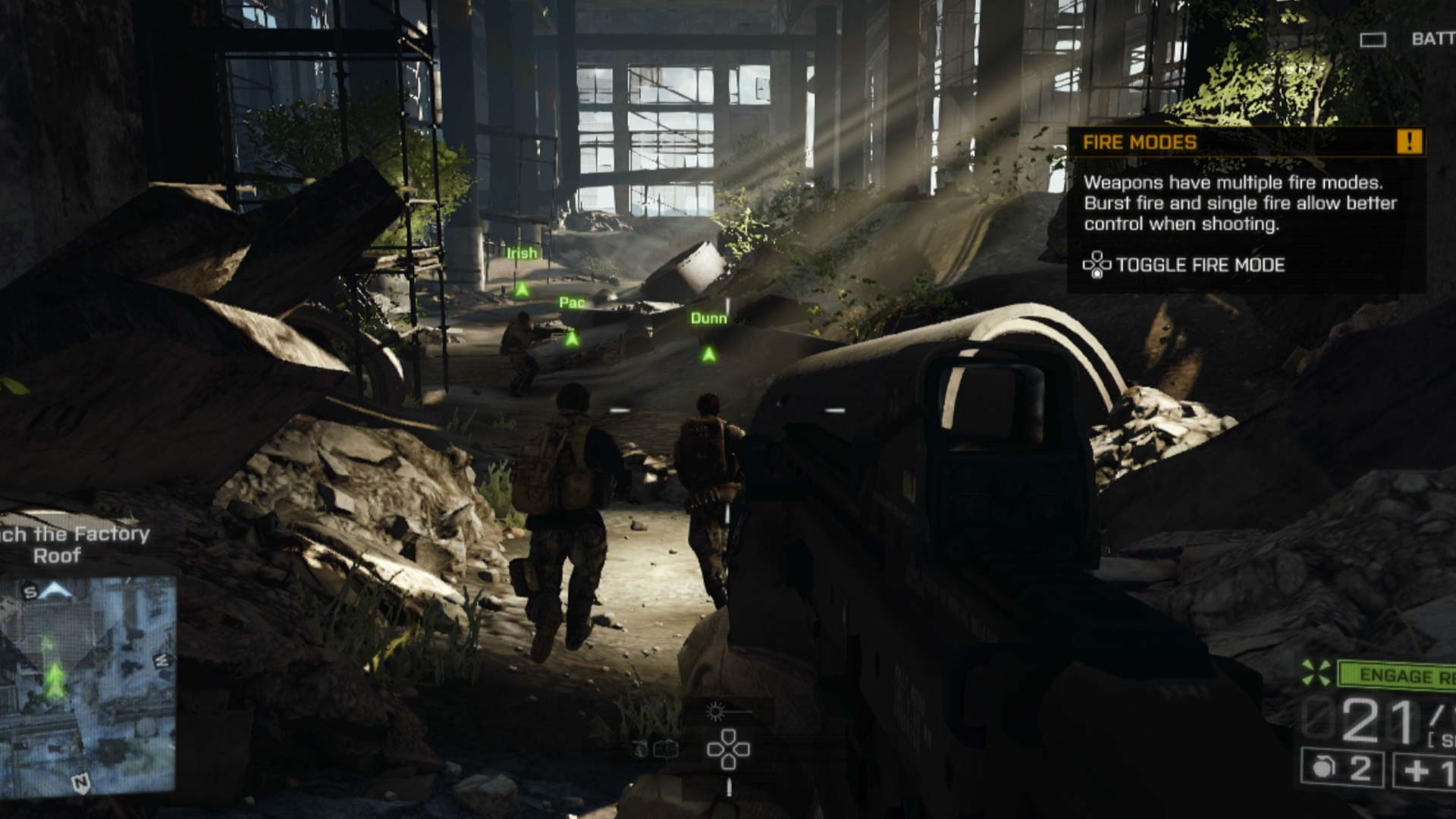 Battlefield 4 PS3 inside abandoned building